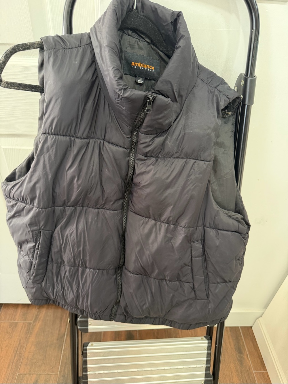 Ambiance Girls Black Quilted Puffer Vest